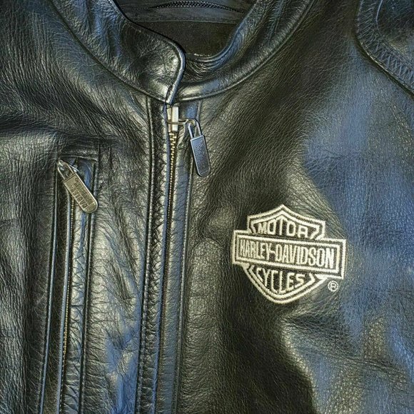 Harley Davidson Leather Womens Jacket EXC.. - Picture 3 of 7